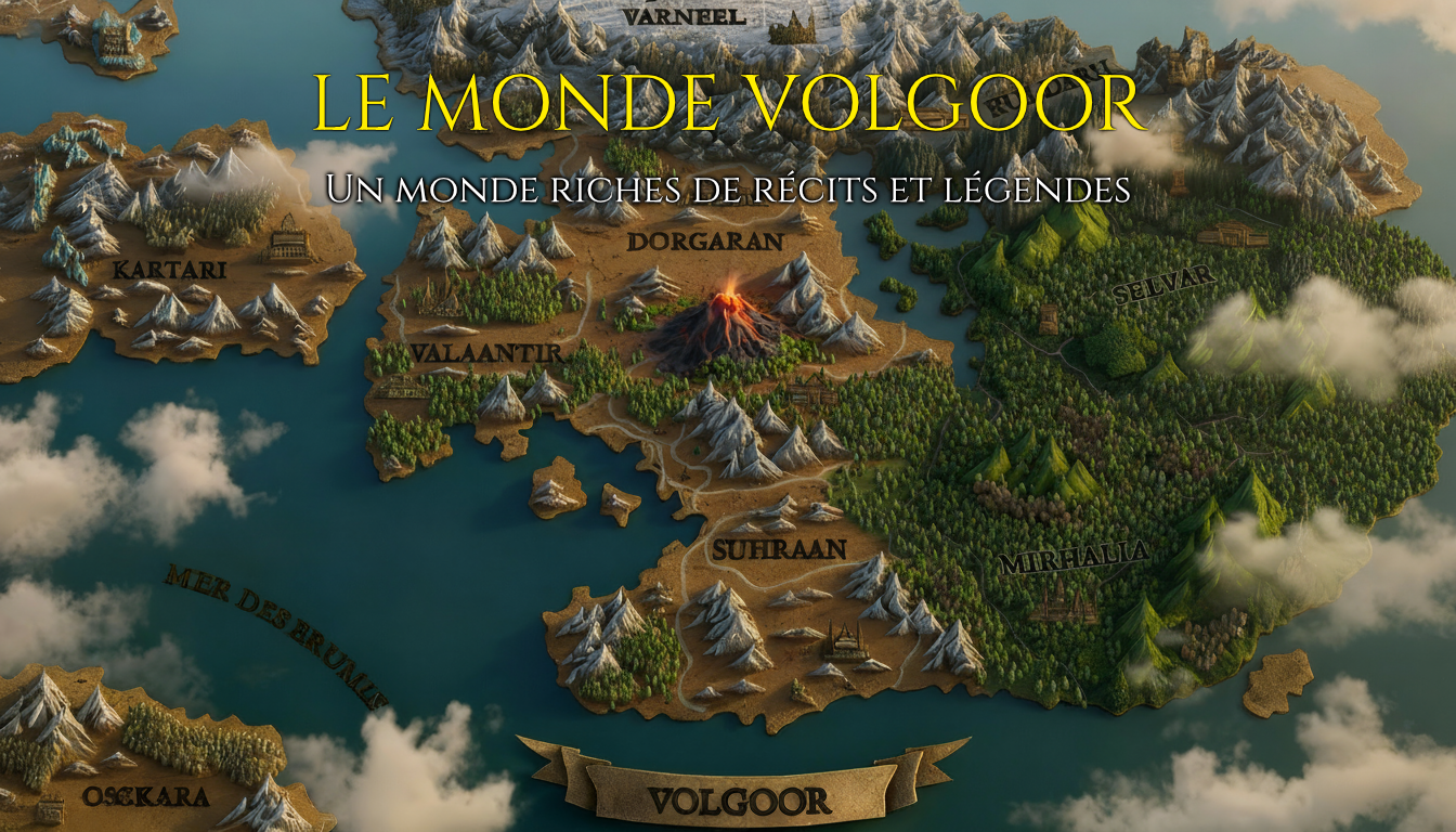 page du site Volgoor : le monde de Volgoor